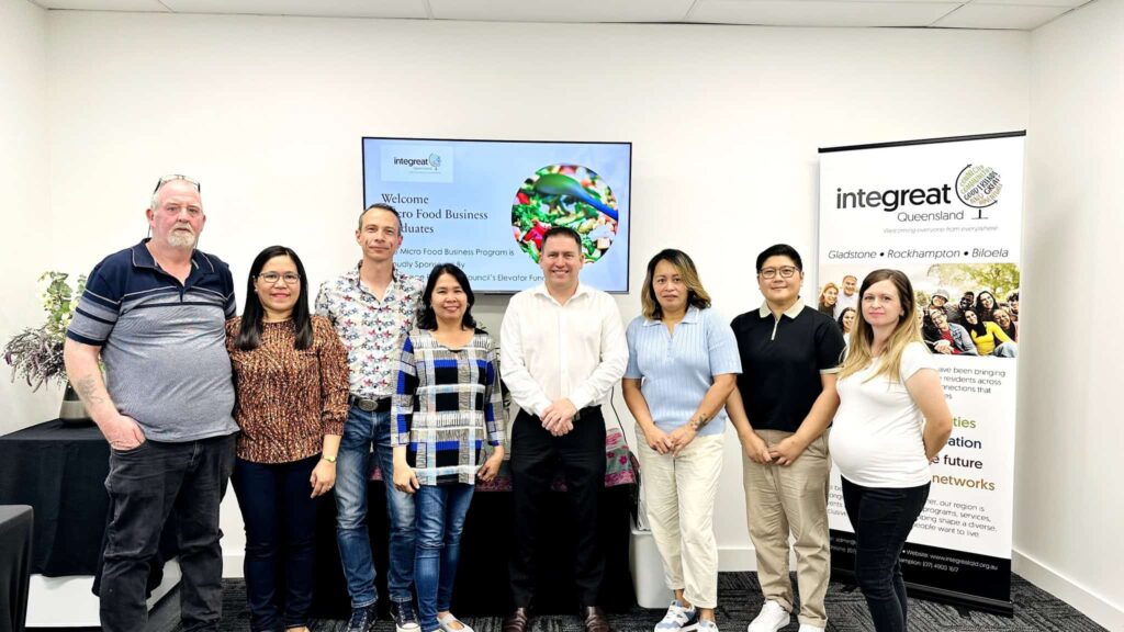 Micro Food Business Program Graduates Completion Successful Multicultural Gladstone food IntegreatQLD Integreat Queensland Gladstone Regional Council